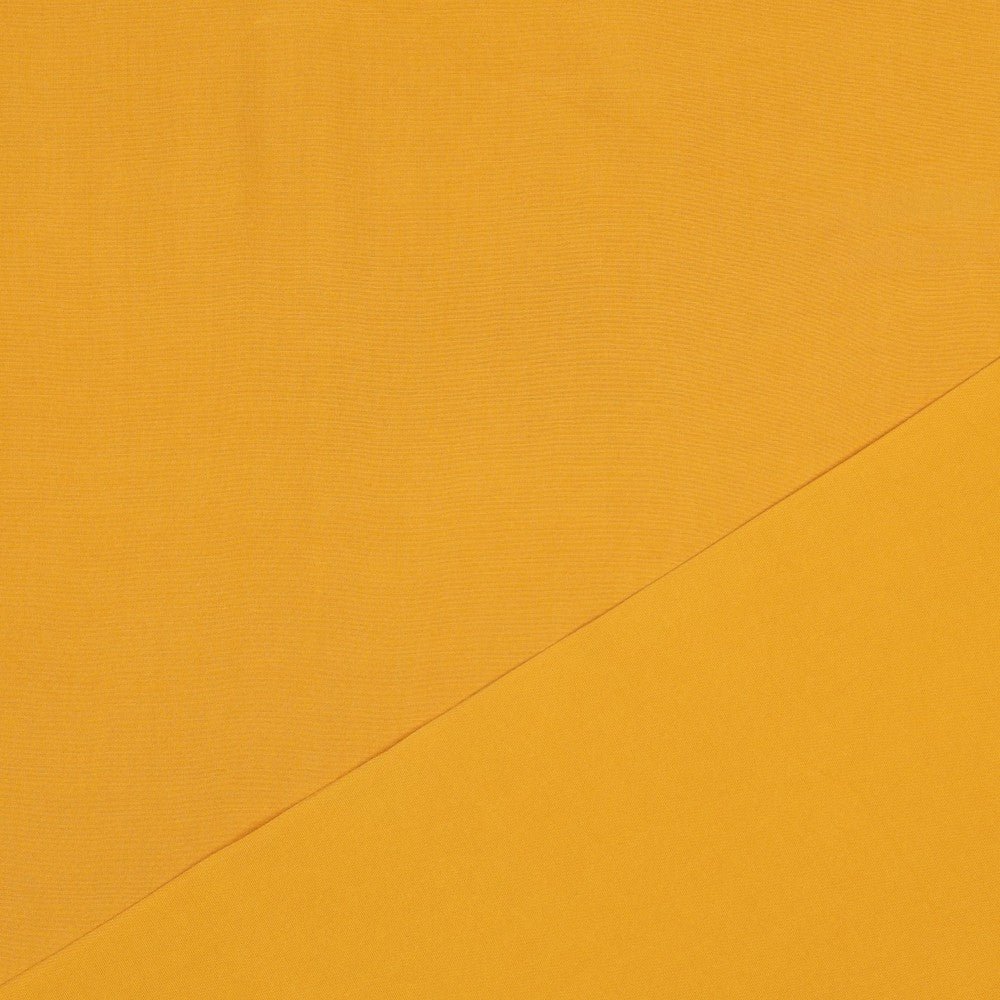 Tissu 100 % viscose - jaune moutarde 110 g/m²