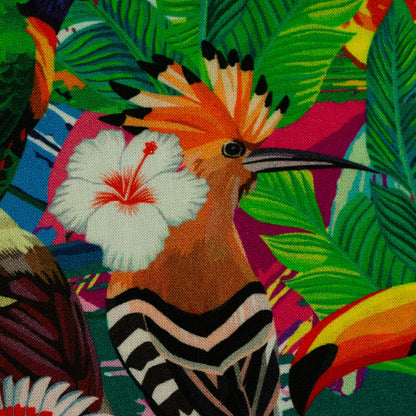 Image avec tissu 100 % viscose - carnaval tropical 125 g/m² – disponible chez Šarlotes audumi
