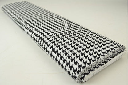 Tissu 100 % viscose - motif pied-de-poule 100 g/m²