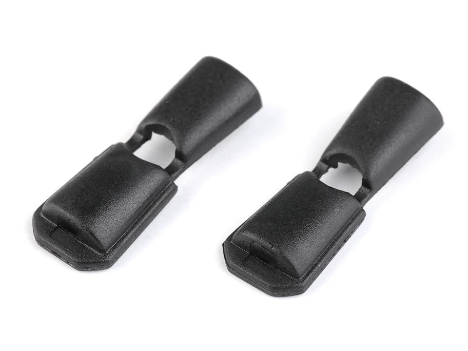 Embout de cordon à clipser – noir (lot de 20)