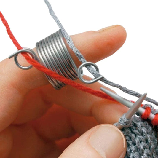 Anneau de doigt de tricot Addi pour guider le fil