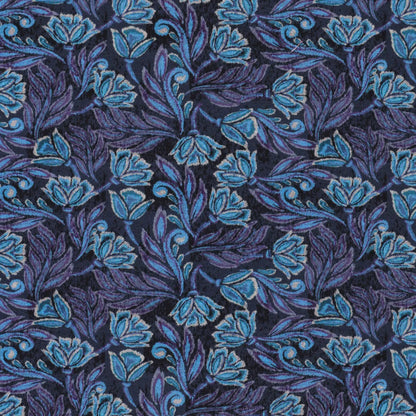 Tissu en maille Punto di Roma – élégant motif bleu