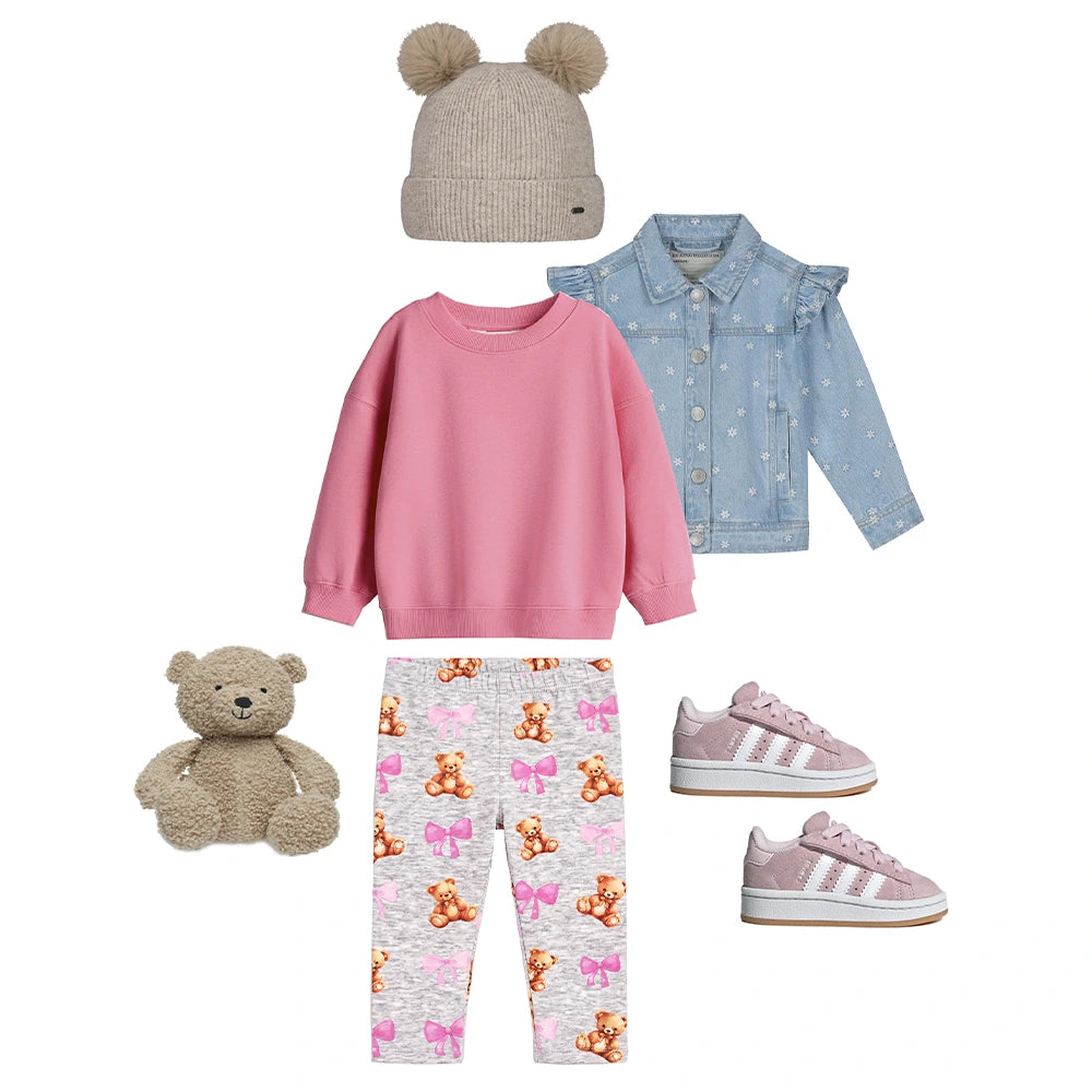 Tricot chaud en coton | Bandeaux polaires Alpen avec oursons