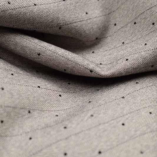 Tissu de costume gris à motif fin