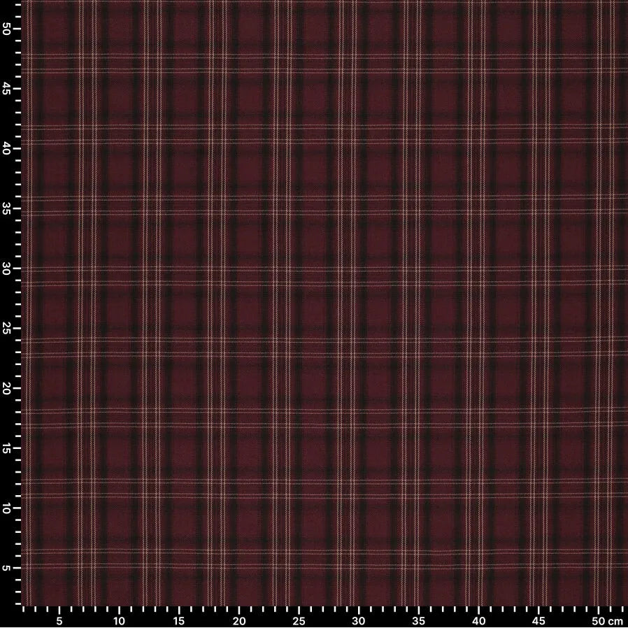 Kostīmaudums-bordo rūtains