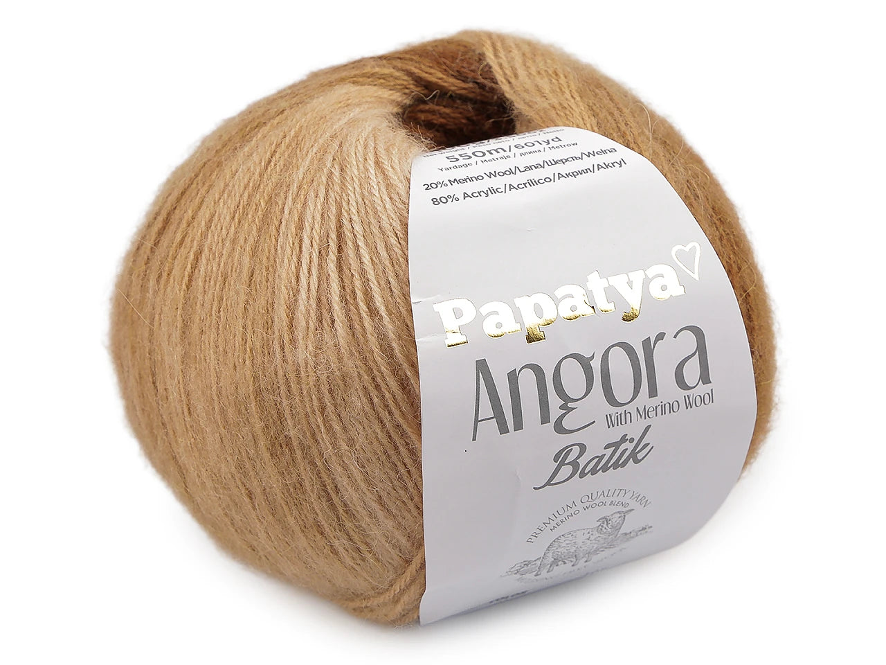 Dzijas Papatya Angora Batik 100g / 550m