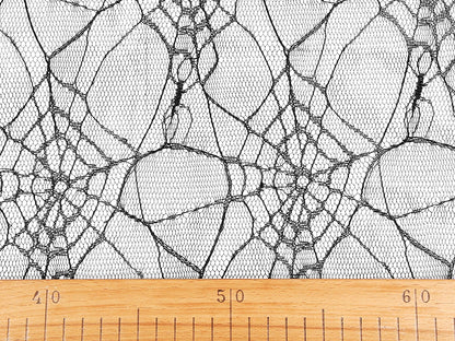 Tulle rigide toile d’araignée 27 g/m² - noir