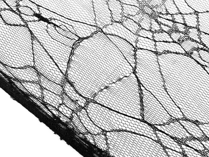 Tulle rigide toile d’araignée 27 g/m² - noir