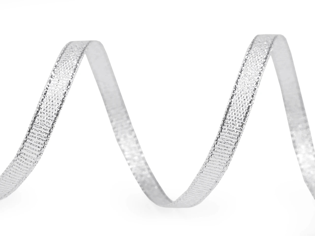 Brokatband mit Lurex | 6 mm 22,5 m | Gold oder Silber