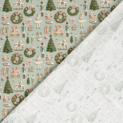 Tissu premium 100 % coton - magie de Noël