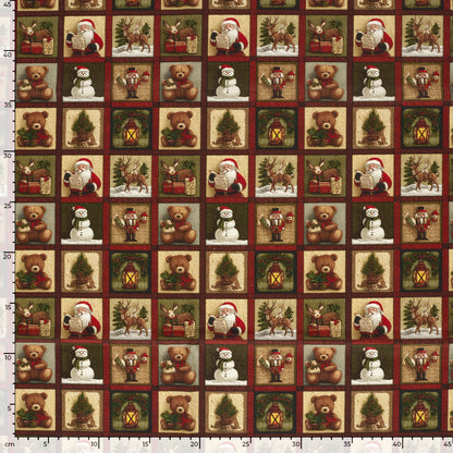Premium 100% Baumwollstoff-Weihnachtskarten