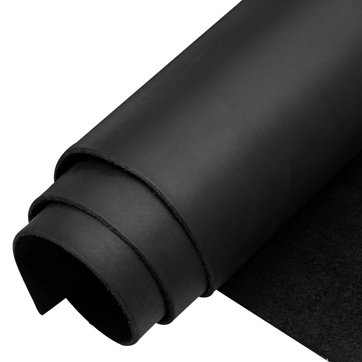 Image n° 7. Cuir de vache noir naturel, ferme, souple et indéformable, 2 mm – disponible en ligne chez Šarlotes audumi