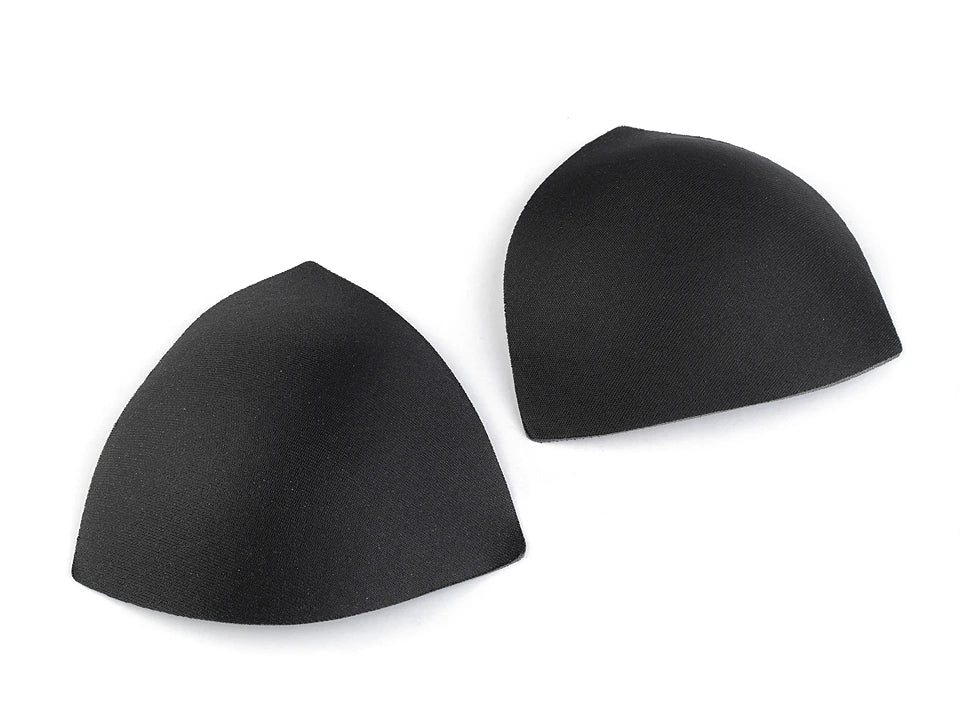 Coques de soutien-gorge pour maillots de bain, lingerie et corsets - noires, taille XS