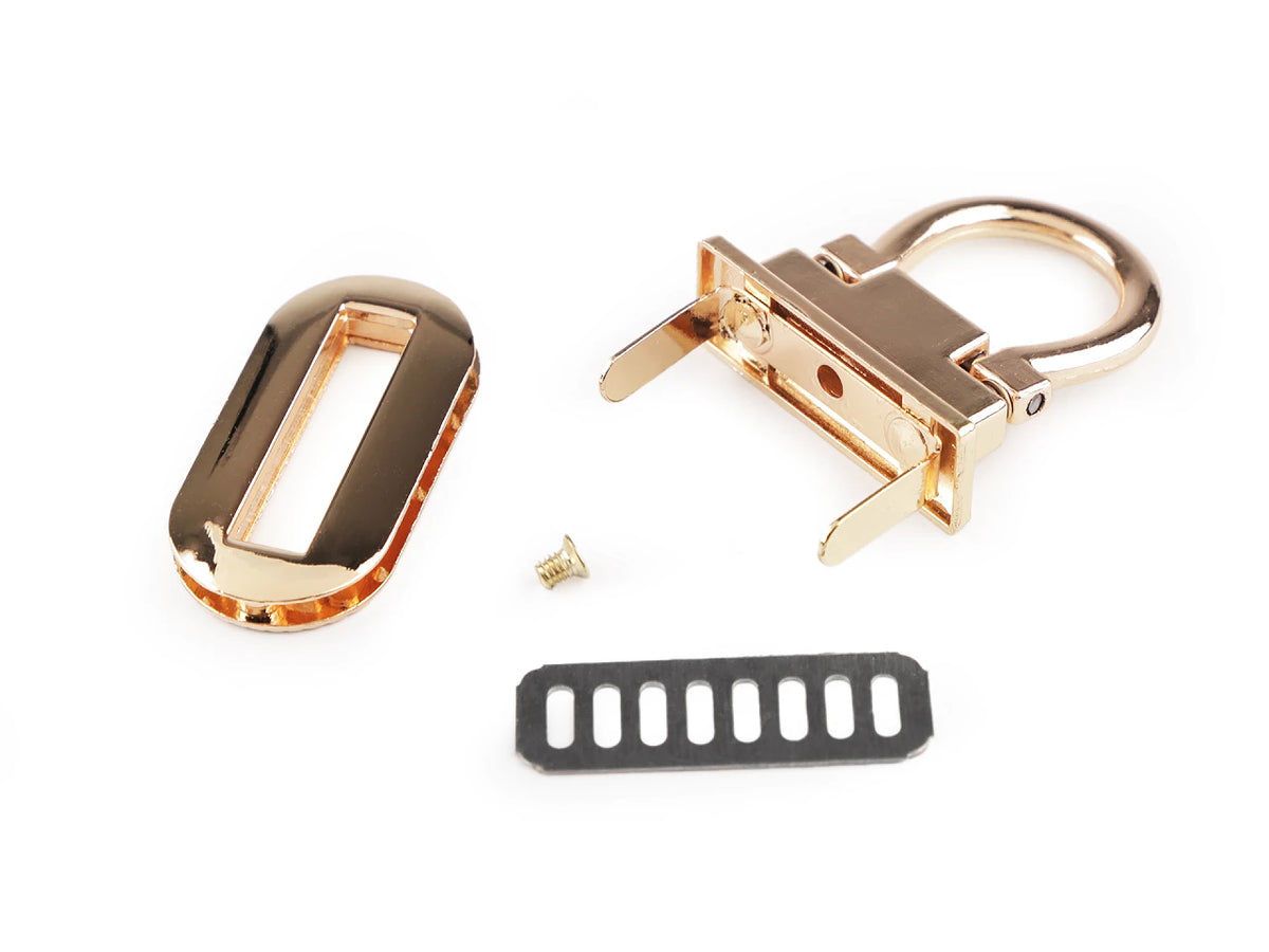 Fermoir de sac en métal 20 × 42 mm – couleur or