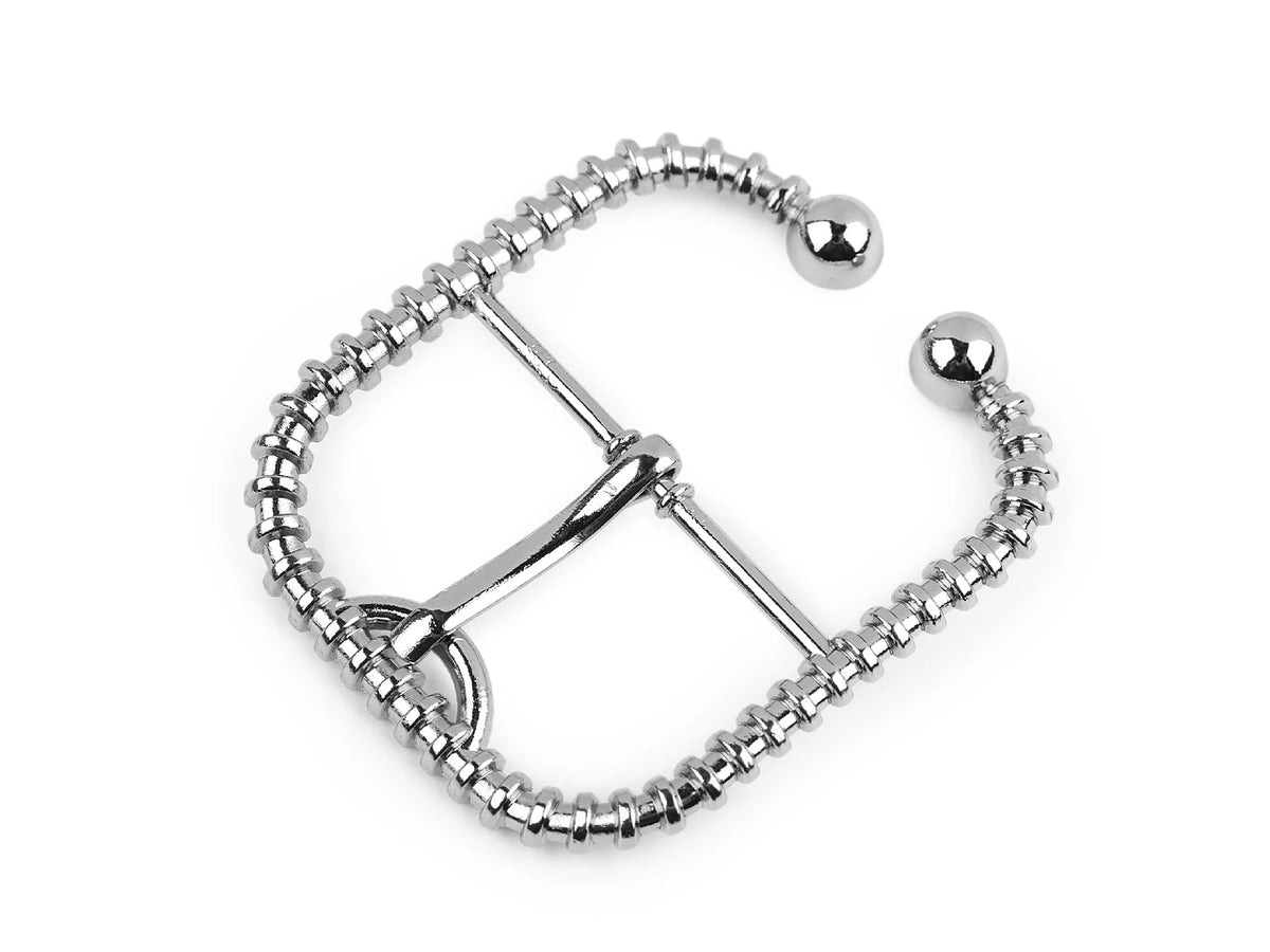Metāla jostas sprādze 40 mm – niķeļa krāsā