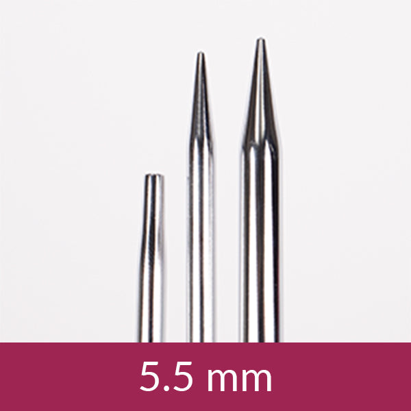 DROPS Pro Classic Messing Rundstricknadelspitzen, austauschbar 12 cm | 3.0 mm - 10.0 mm