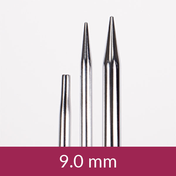 DROPS Pro Classic Messing Rundstricknadelspitzen, austauschbar 12 cm | 3.0 mm - 10.0 mm