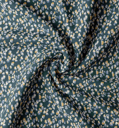 Tissu 100 % viscose – galets bleus