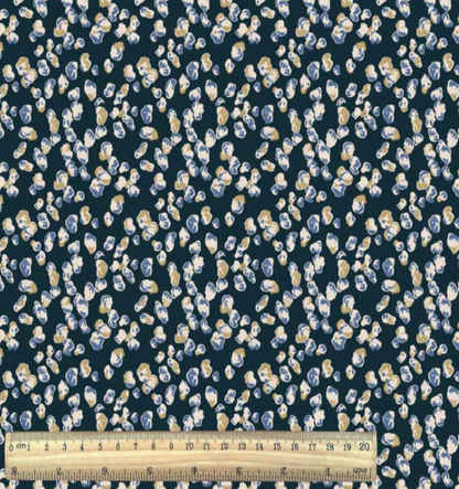 Tissu 100 % viscose – galets bleus