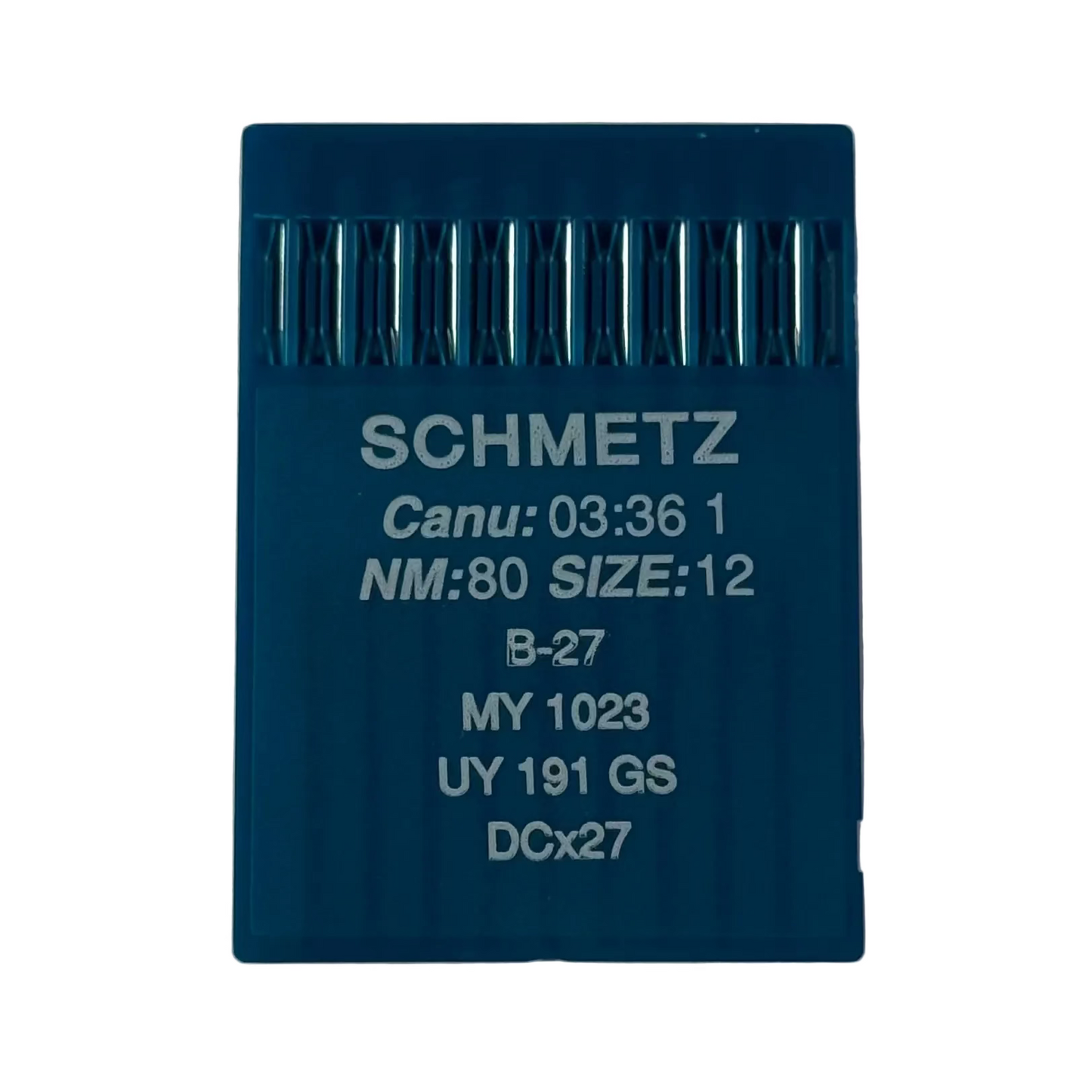 Rūpniecisko overloka adatas SCHMETZ DCx27 (B-27) universālās - 10 gab.