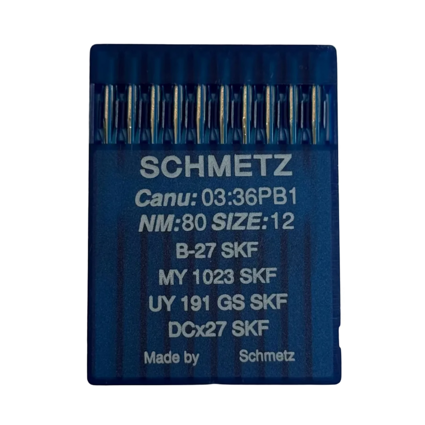 Industrielle Overlock-Nadeln SCHMETZ DCx27 (B-27) SKF für sehr grobe Strickware - 10 Stk.