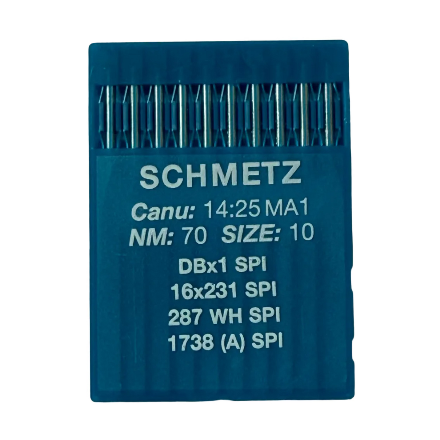 Aiguilles pour machines à coudre industrielles SCHMETZ DBx1 (1738) SPI pour tissus épais et fins - 10 pièces