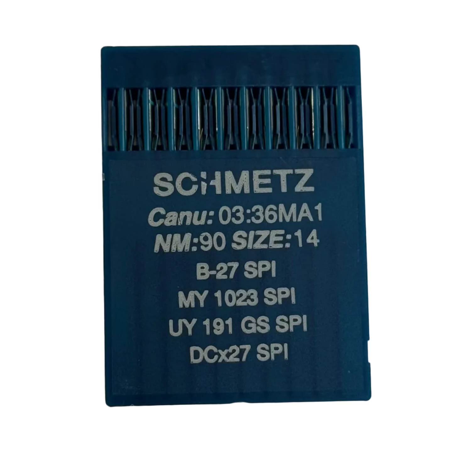 German
Industrielle Overlock-Nadeln SCHMETZ DCx27 (B-27) SPI für dicke und dünne Stoffe - 10 Stk.