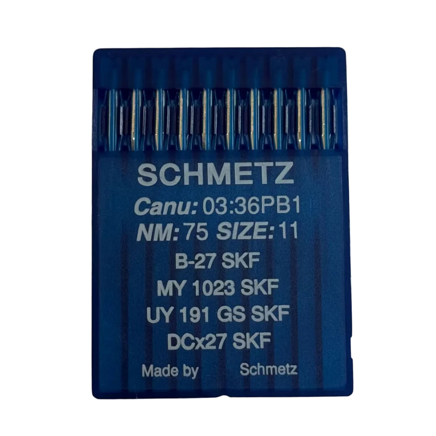 Industrielle Overlock-Nadeln SCHMETZ DCx27 (B-27) SKF für sehr grobe Strickware - 10 Stk.