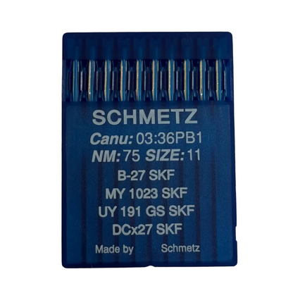 Industrielle Overlock-Nadeln SCHMETZ DCx27 (B-27) SKF für sehr grobe Strickware - 10 Stk.