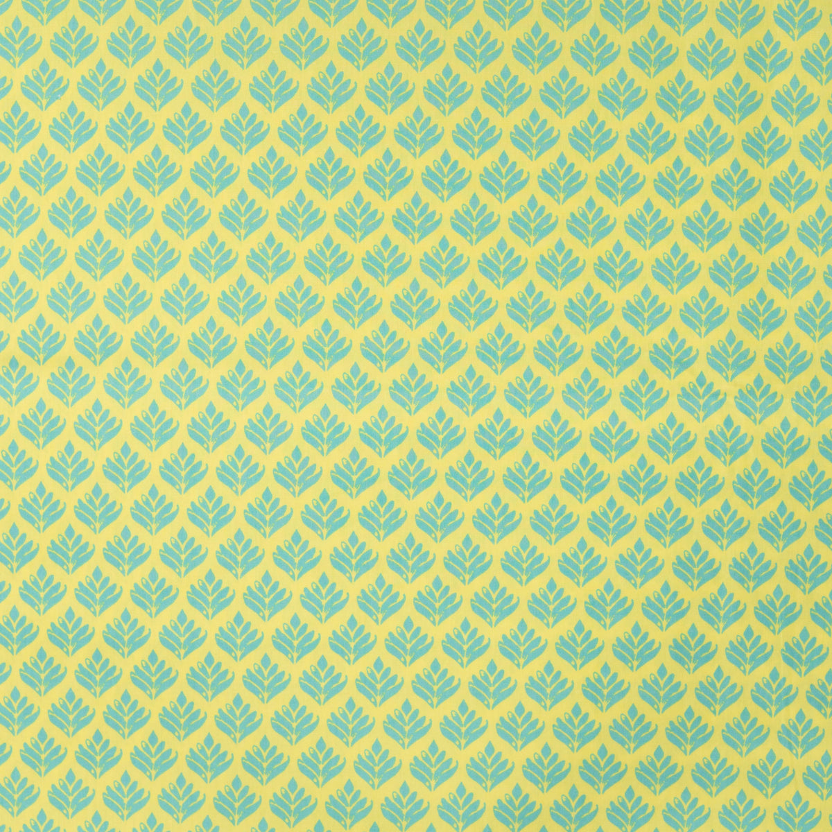 Tissu premium 100 % coton - Feuilles vertes