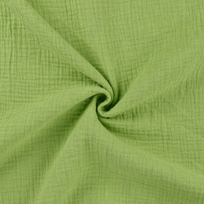 Musselin, grün meliert