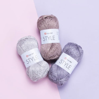 Fil YarnArt Style coton et viscose – 50 g / 185 m