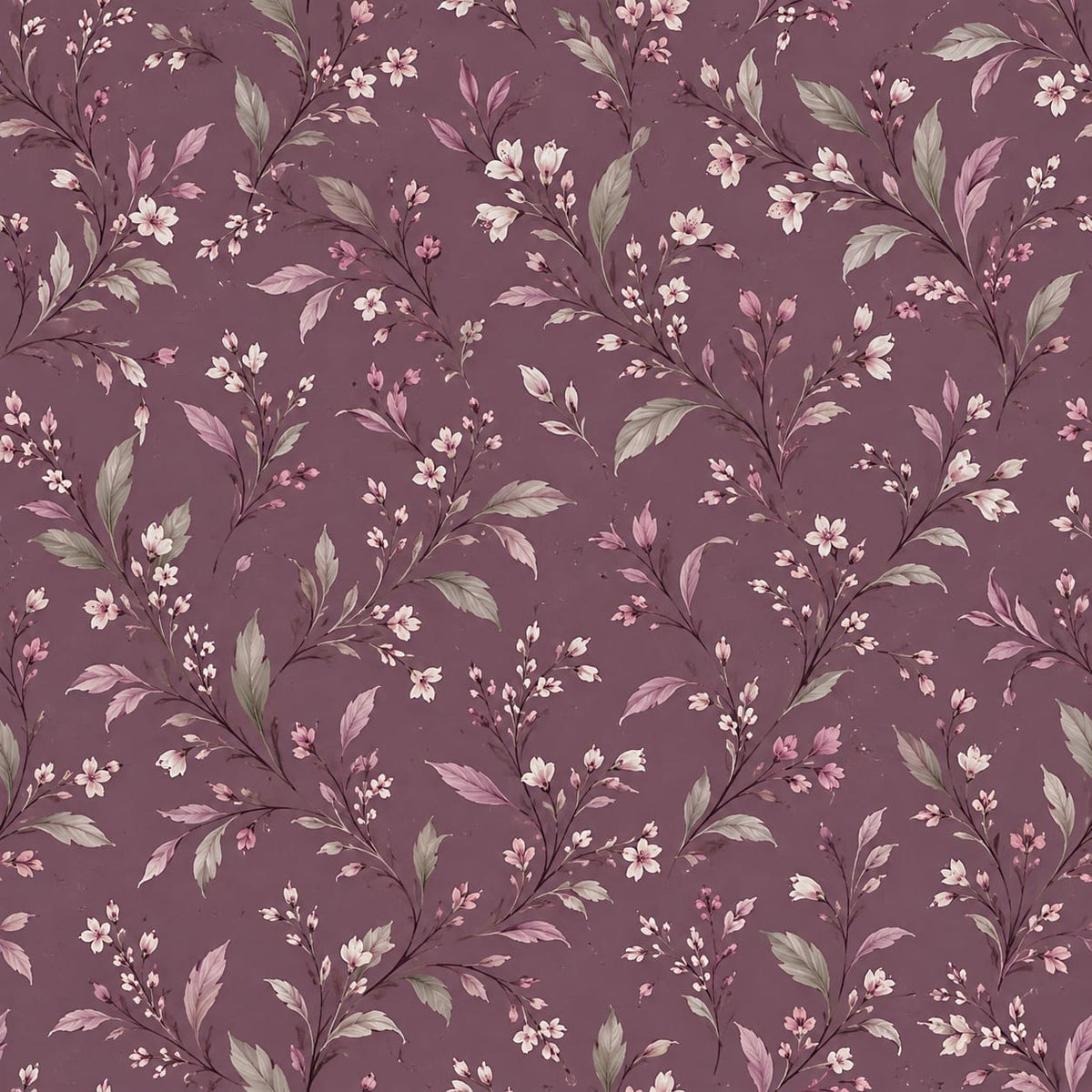 Tissu softshell à motif floral sur fond vieux rose