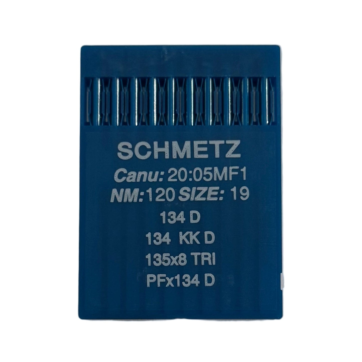 Image de aiguilles pour machines à coudre industrielles SCHMETZ 134 D pour cuir (10 pièces) – disponibles chez Šarlotes audumi