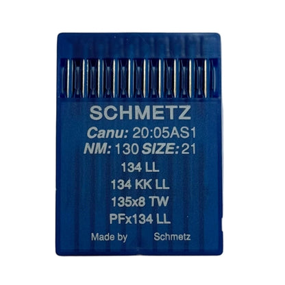 Image des aiguilles pour machines à coudre industrielles SCHMETZ 134 LL - cuir (10 p.) – disponible chez Šarlotes audumi