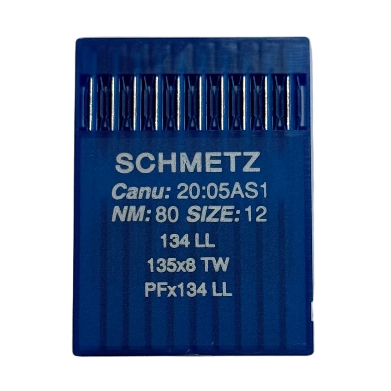Aiguilles pour machines à coudre industrielles SCHMETZ 134 LL pour cuir (10 pièces) – disponible chez Šarlotes audumi