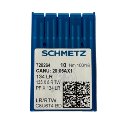 Image des aiguilles pour machines à coudre industrielles SCHMETZ 134 LR - cuir (10 pièces) – disponible chez Šarlotes audumi