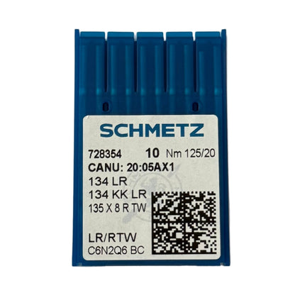 Image des aiguilles pour machines à coudre industrielles SCHMETZ 134 LR – pour cuir (10 pièces) – disponible chez Šarlotes audumi