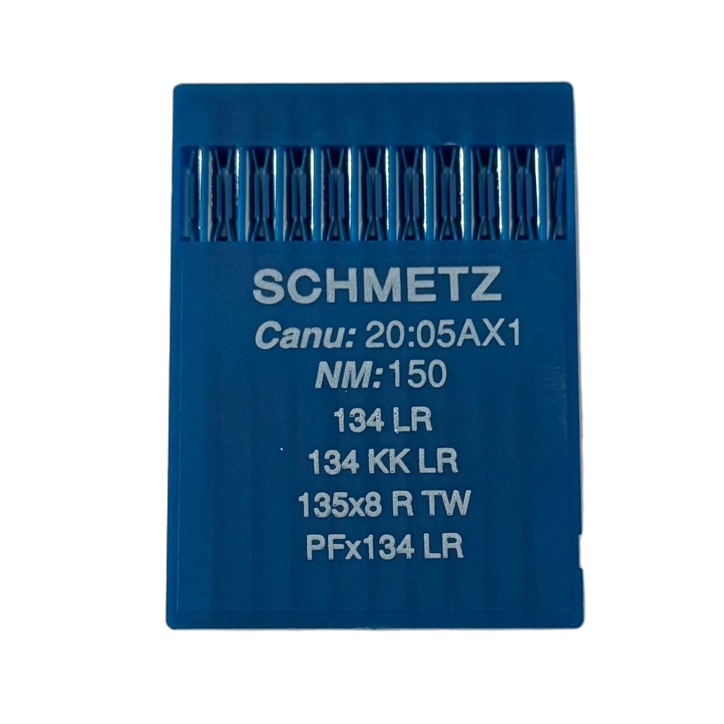Image des aiguilles industrielles SCHMETZ 134 LR pour cuir (10 pièces) – disponible chez Šarlotes audumi
