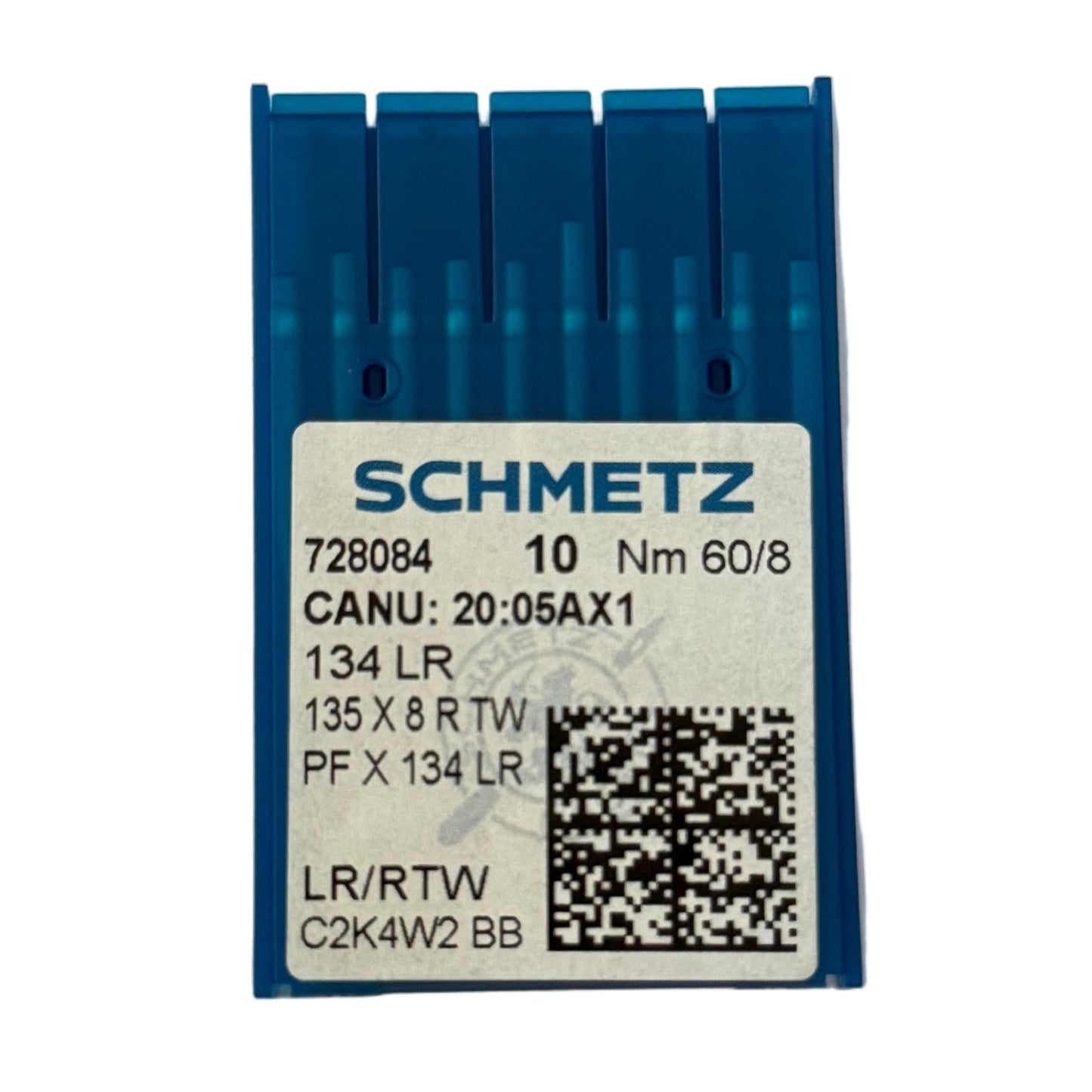 Image des aiguilles pour machines à coudre industrielles SCHMETZ 134 LR pour cuir (10 pcs) – disponibles chez Šarlotes audumi