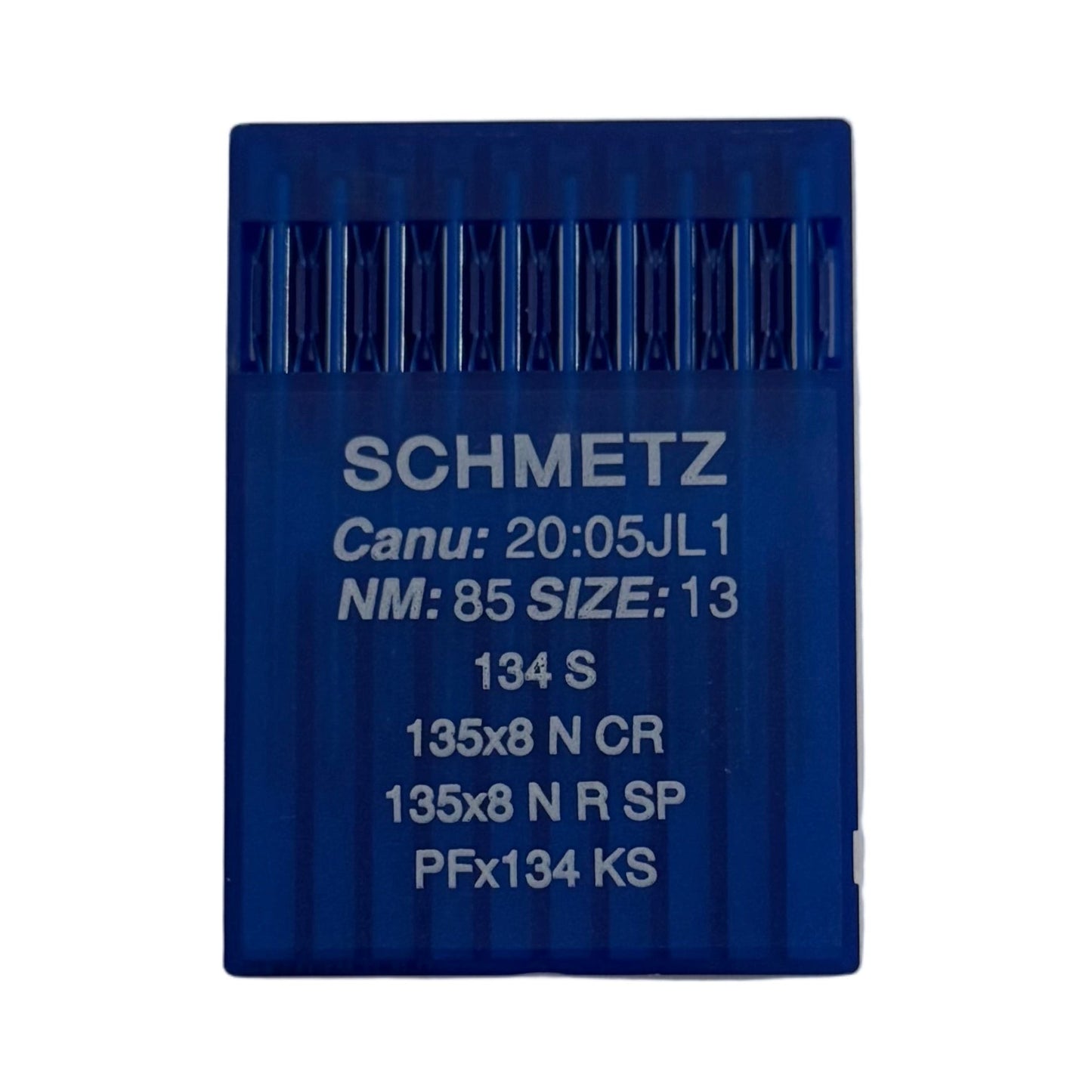 Image des aiguilles pour machines à coudre industrielles SCHMETZ 134 S pour cuir (10 pièces) – disponible chez Šarlotes audumi