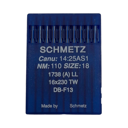 Image d'aiguilles pour machines à coudre industrielles SCHMETZ DBx1 LL - pour cuir (10 pcs), disponible chez Šarlotes audumi