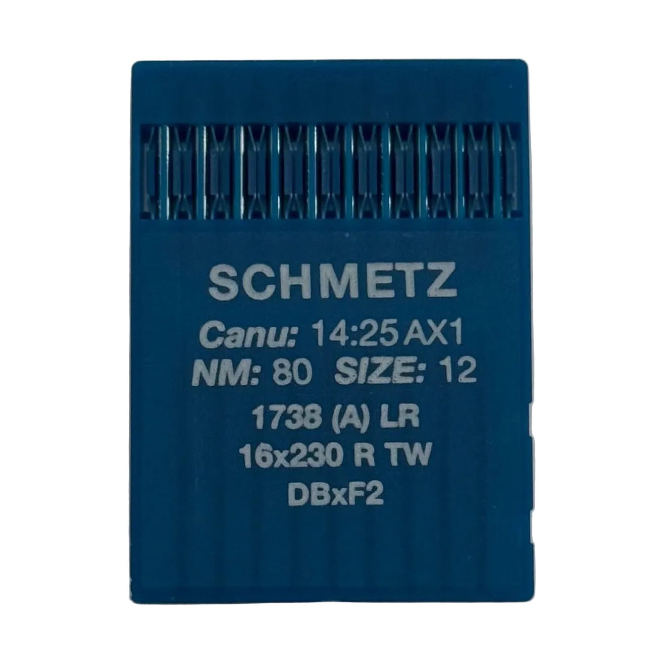 Image avec aiguilles pour machines à coudre industrielles SCHMETZ DBx1 LR - cuir (10 pcs) – disponible chez Šarlotes audumi
