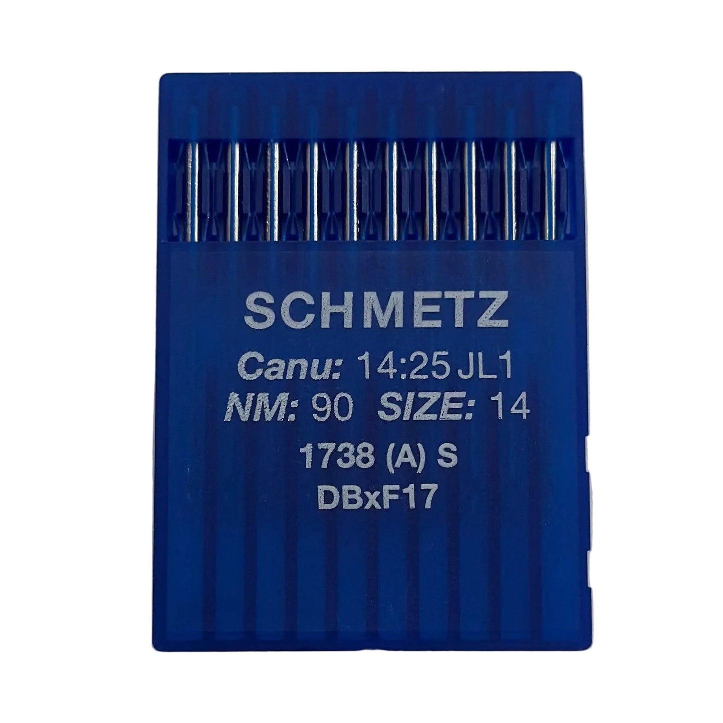 Aiguilles pour machines à coudre industrielles SCHMETZ DBx1 S pour cuir (10 pcs) – disponible chez Šarlotes audumi