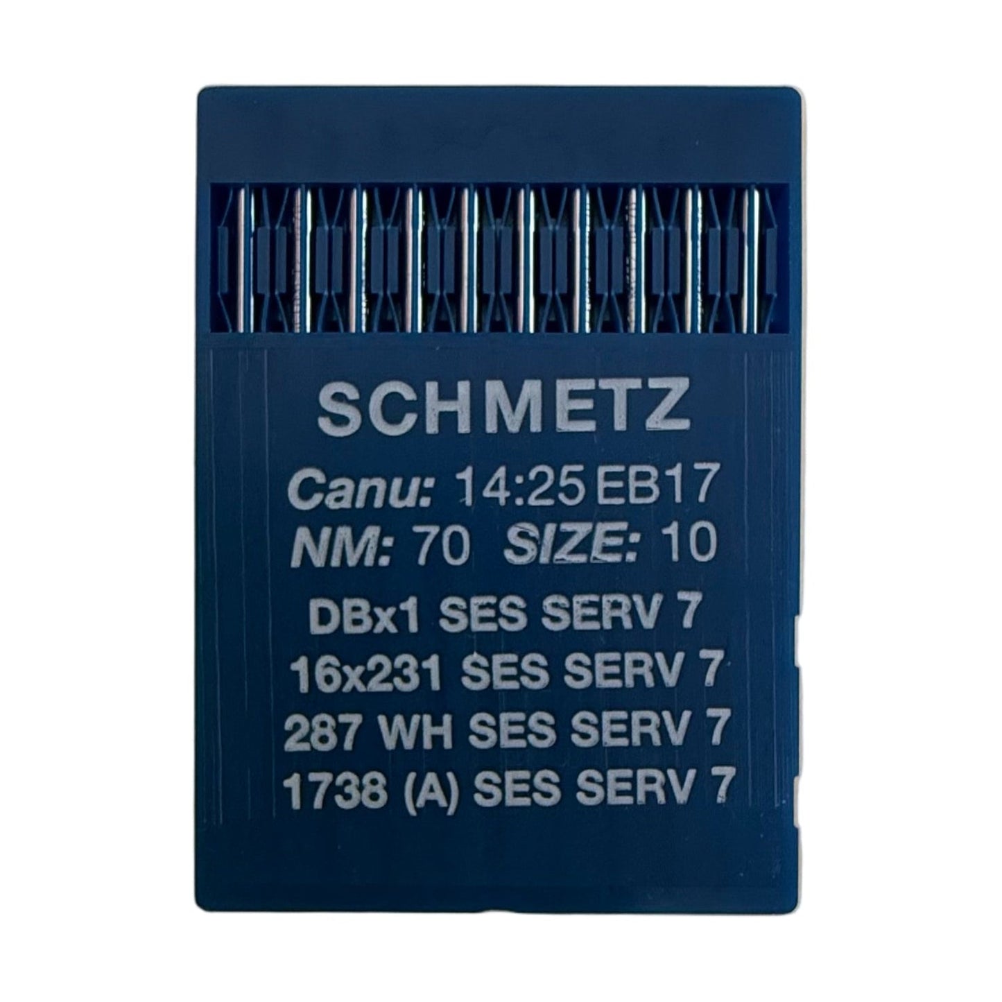 Aiguilles pour machines à coudre industrielles SCHMETZ DBx1 SES SERV 7 – pour tricots fins et tissus tissés légers (10 pièces)