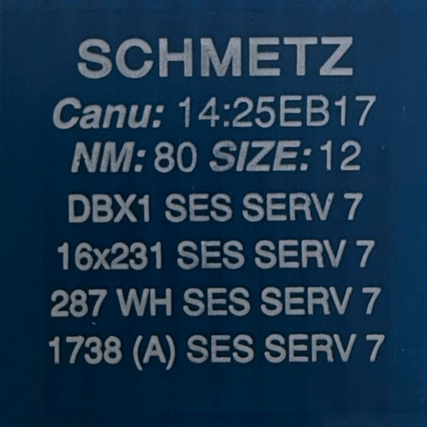 Adatas pour machines à coudre industrielles SCHMETZ DBx1 SES SERV 7 – pour mailles fines et tissus légers tissés (10 pièces)