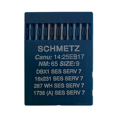 Aiguilles pour machines à coudre industrielles SCHMETZ DBx1 SES SERV 7 – pour maille fine et tissus tissés légers (10 pièces)