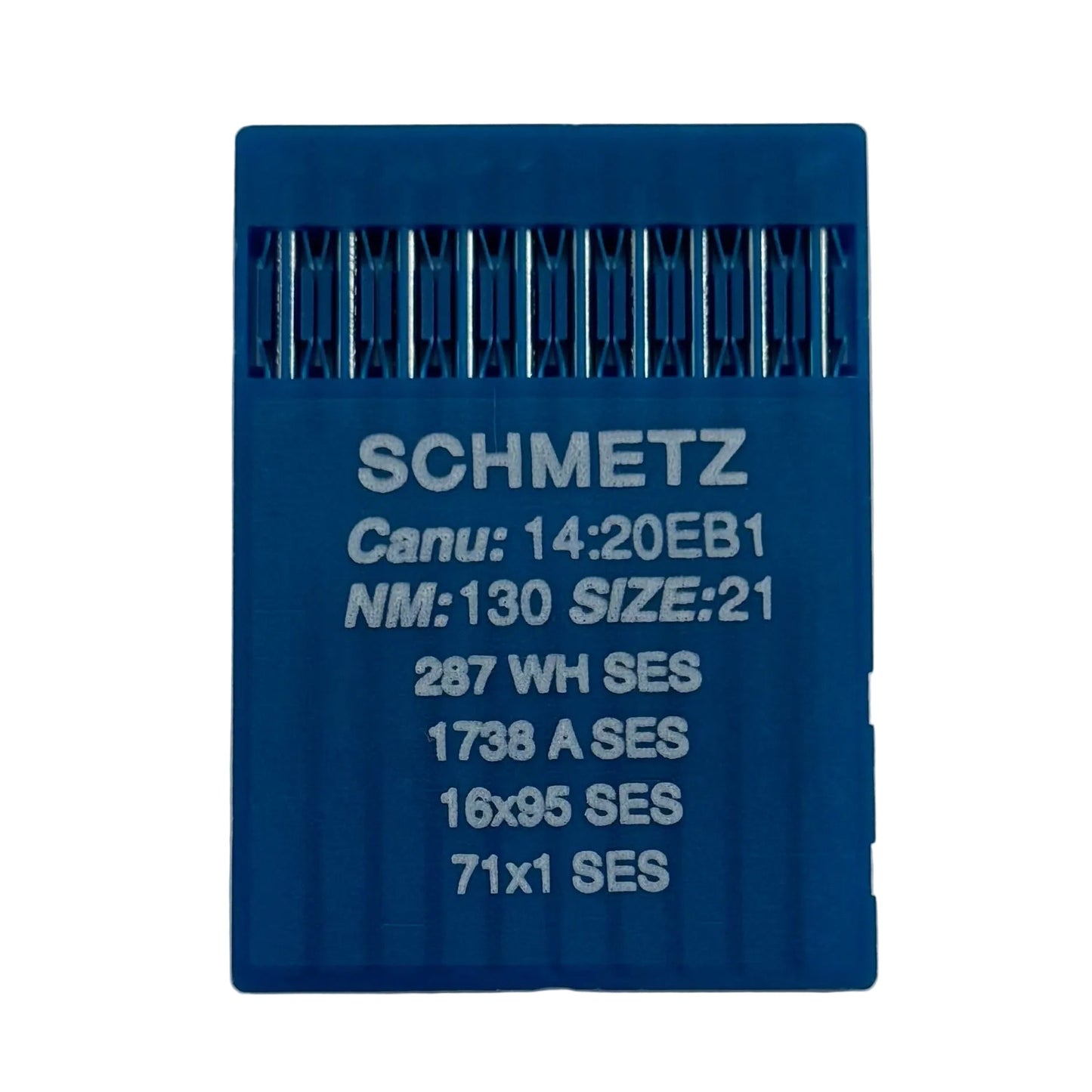 Image des aiguilles pour machines à coudre industrielles SCHMETZ DBx1 SES – pour la maille et les vêtements de sport (10 pcs) – disponibles chez Šarlotes audumi
