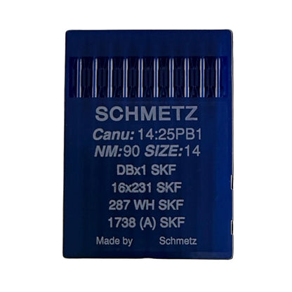 Aiguilles pour machines à coudre industrielles SCHMETZ DBx1 SKF – pour matériaux élastiques et grosse maille (10 pièces)
