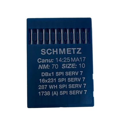 Aiguilles pour machines à coudre industrielles SCHMETZ DBx1 SPI SERV 7 – pour tissus épais et fins (10 pièces)